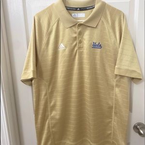 Adidas UCLA Bruins polo shirt Gold Size LG Ncaa College